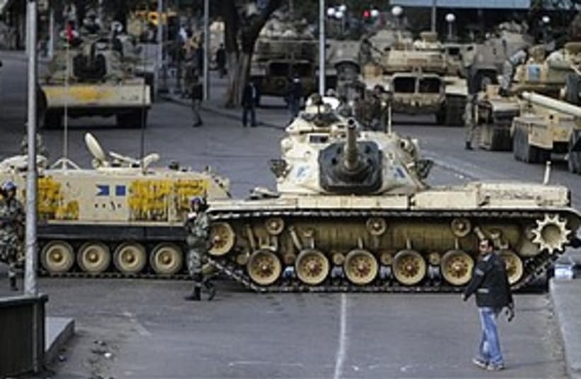 Egypt tanks 311 AP (photo credit: Associated Press)