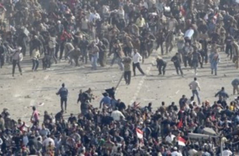 Cairo protest clash 311 AP (photo credit: Associated Press)