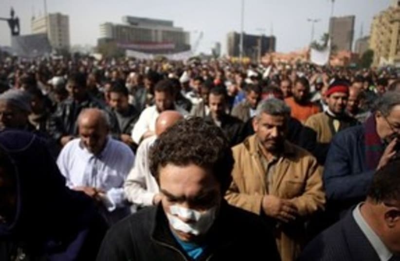 Egypt Friday Tahrir 311 (photo credit: AP Photo/Sebastian Scheiner)