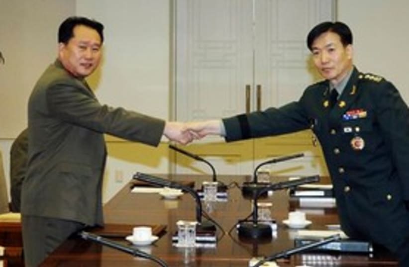 North Korea South Korea meeting 311 (photo credit: Associated Press)