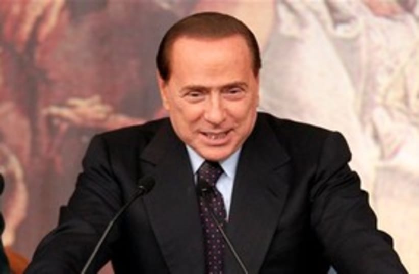 Italian Premier Silvio Berlusconi 311 AP (photo credit: AP)