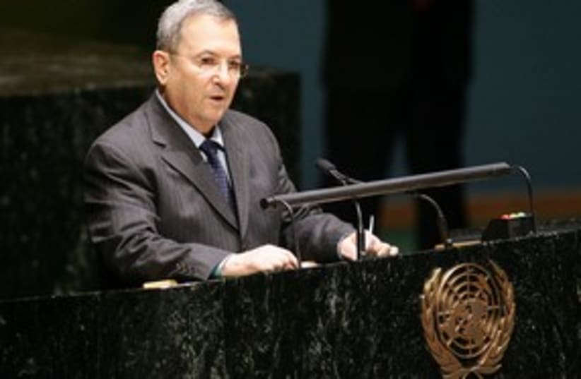 Barak at UN 311 (photo credit: Elan Klein)
