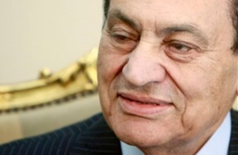 Deposed Egyptian President Hosni Mubarak 311 AP (photo credit: AP)