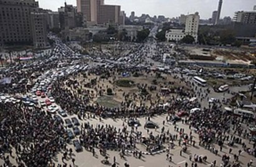 Tahrir square traffic 311 AP (photo credit: Associated Press)