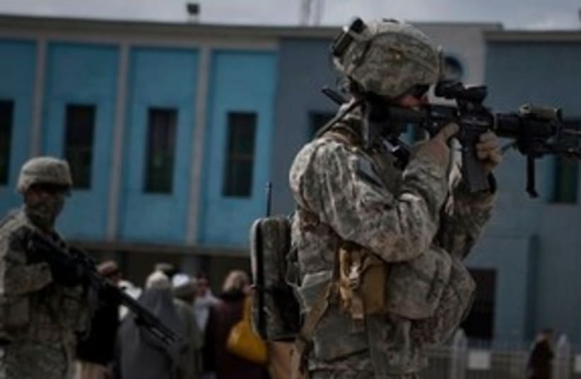 US soldier in Kandahar 311 (photo credit: ASSOCIATED PRESS)