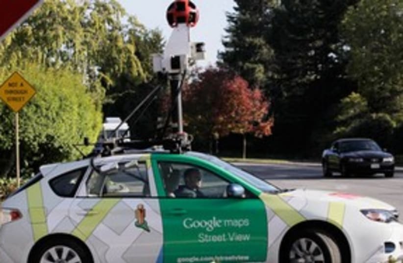 Google Street View car photographing 311 AP (photo credit: AP)