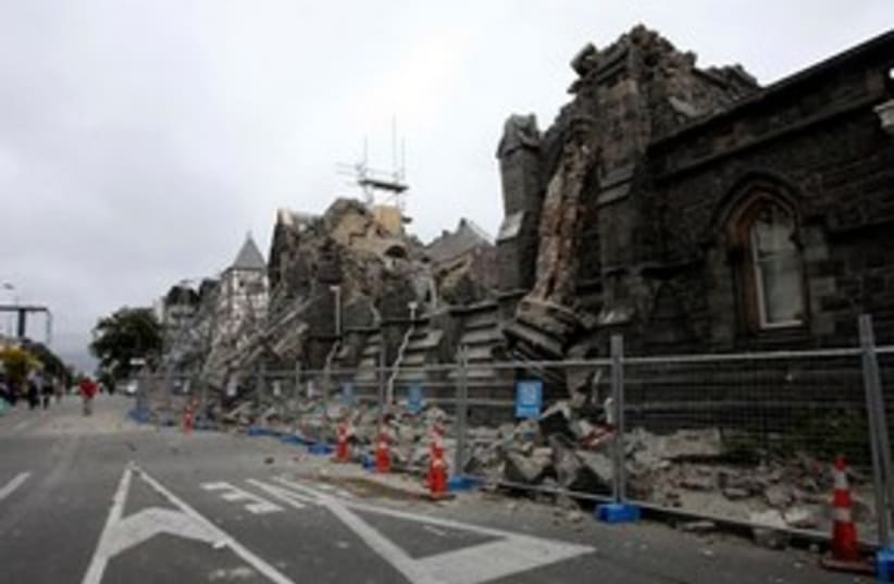New Zealand earthquake 311 (photo credit: AP Photo/NZPA, Pam Johnson)