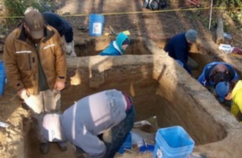 archaeological dig 311 (photo credit: AP Photo/Ben A. Potter, Science)