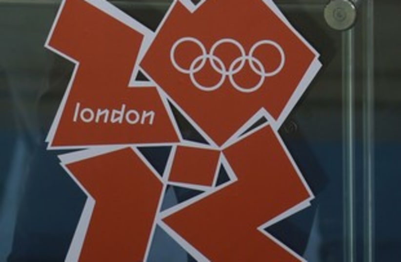 2012 London Olympics logo. (photo credit: Reuters)