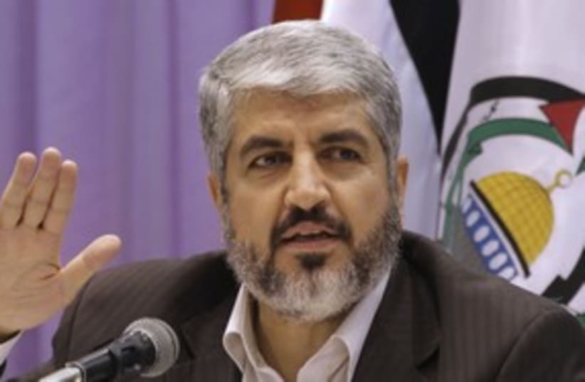 Hamas leader Khaled Mashaal 311 Reu (photo credit: Khaled Al Hariri / Reuters)