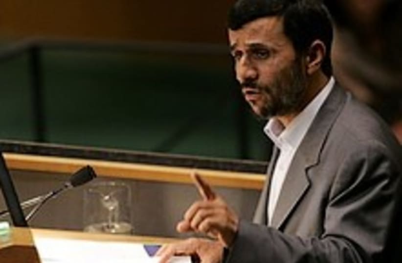 Ahmadinejad at UN 224.88 (photo credit: AP)