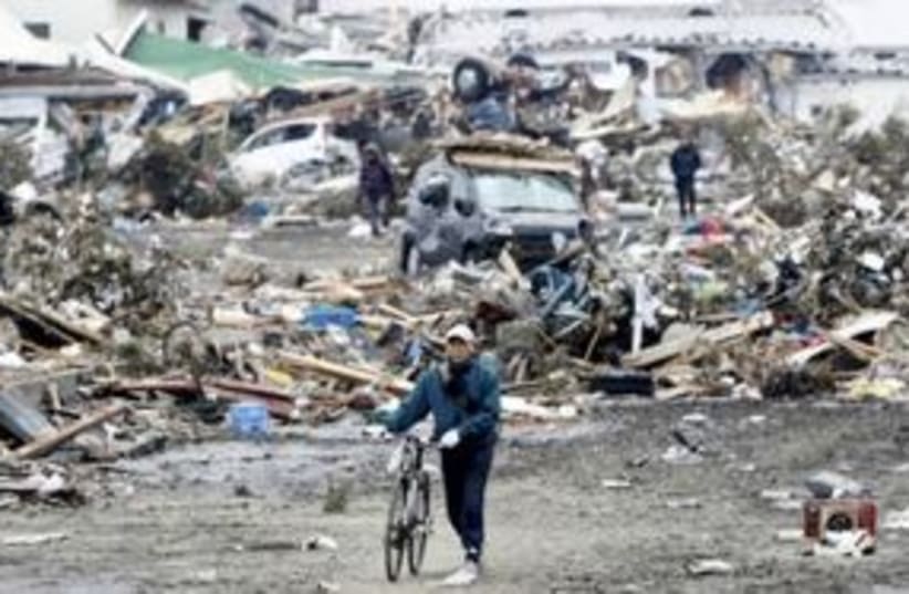 Japan bicycle destruction 311 (R) (photo credit: REUTERS/Jo Yong-Hak)