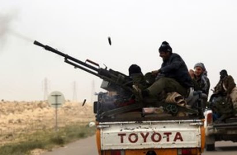 Libya rebels benghazi_311 reuters (photo credit: Goran Tomasevic / Reuters)