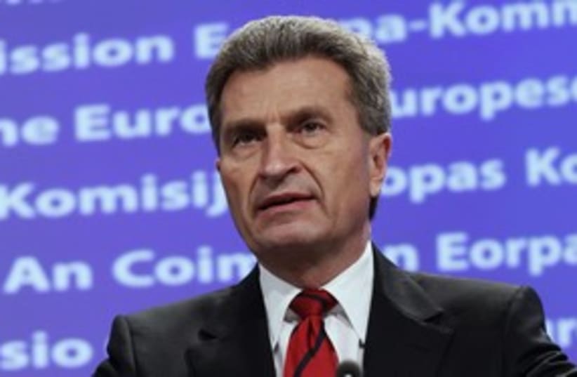 EU Energy Commissioner Guenther Oettinger 311 (photo credit: REUTERS)