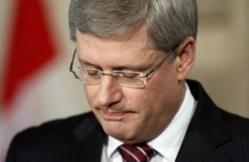 Canada PM Harper 311 (photo credit: REUTERS/Blair Gable)
