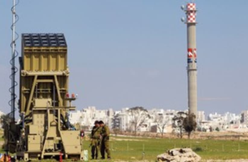 Iron Dome outside Beersheba 311 (R) (photo credit: Reuters)