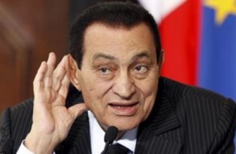 Former Egyptian president Hosni Mubarak 311 Reu (photo credit: REUTERS/Tony Gentile)