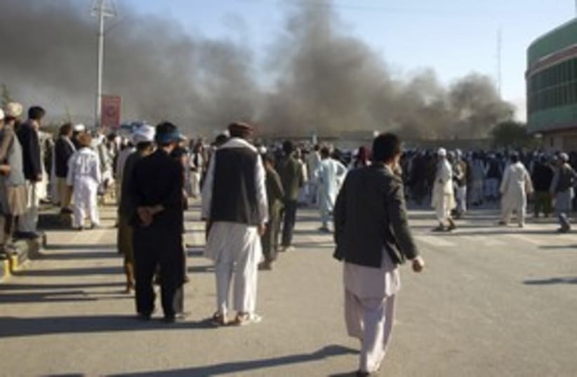 Afghani protesters after UN attack_311 (photo credit: Reuters)