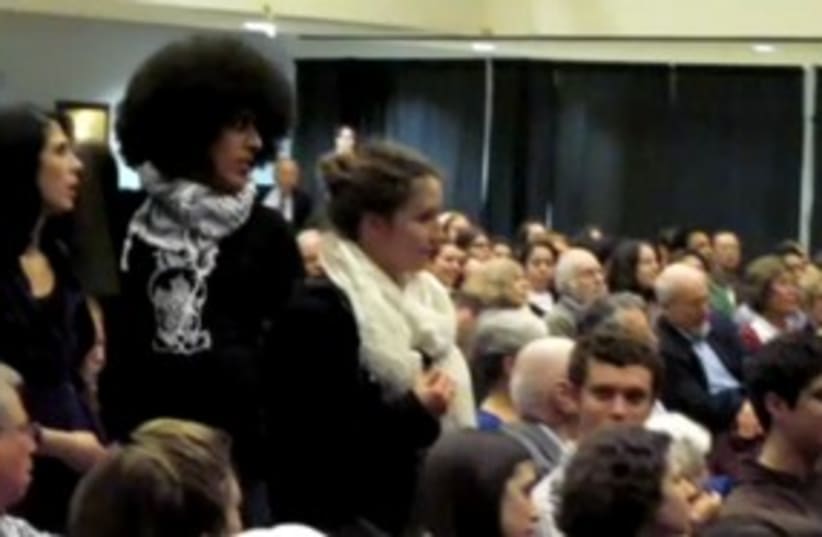 Students for Justice in Palestine at Brandeis 311 (photo credit: YouTube)