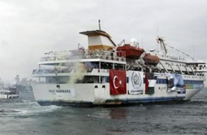 The 'Mavi Marmara' 311 (R) (photo credit: Reuters/Emrah Dalkaya)