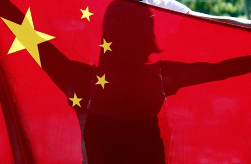 Chinese flag 521 (photo credit: Reuters)