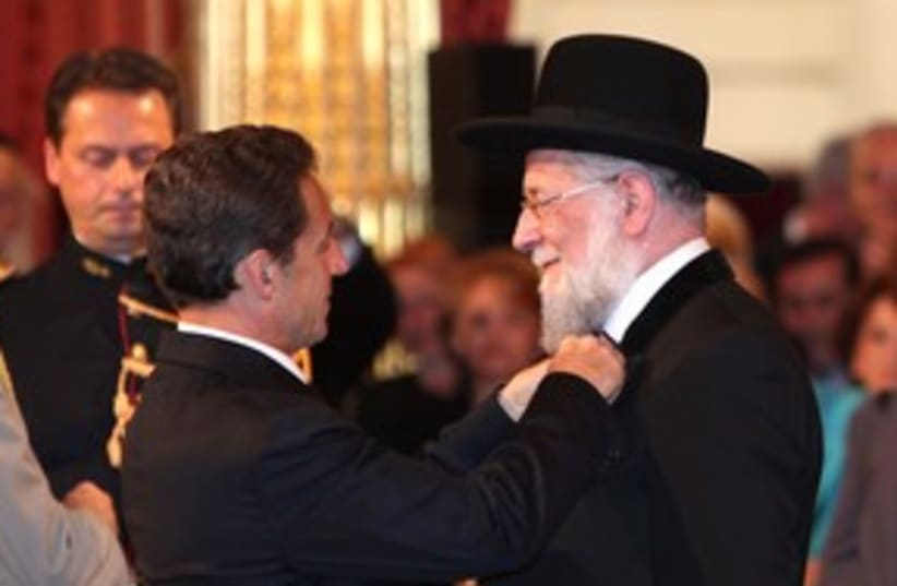 Rabbi Meir Lau (photo credit: Courtesy French Presidents office )