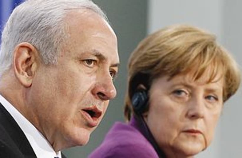 Netanyahu Merkel 311 (photo credit: REUTERS)