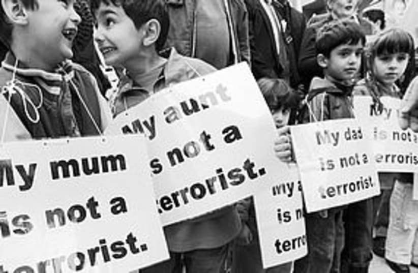 Mum not terrorist (photo credit: Reuters)