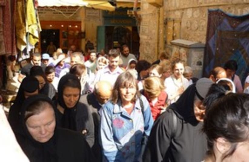 Christians in Jerusalem Old City 311 (photo credit: Travelujah)