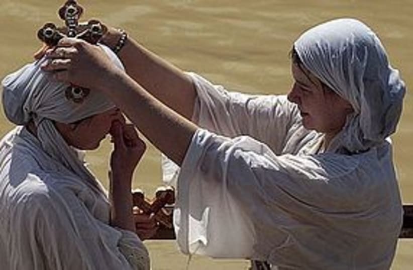 jordan river baptism 311 (photo credit: REUTERS)