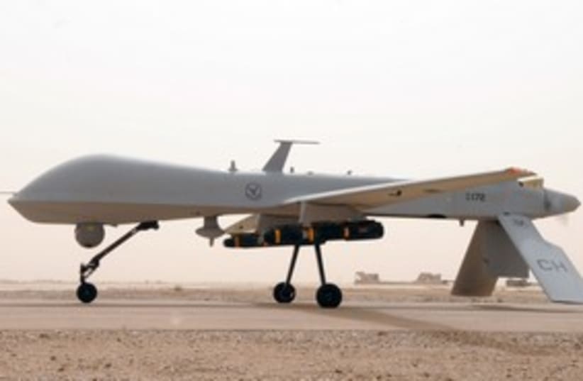 Armed UAV predator drone 311 (photo credit: Courtesy of US Air Force)