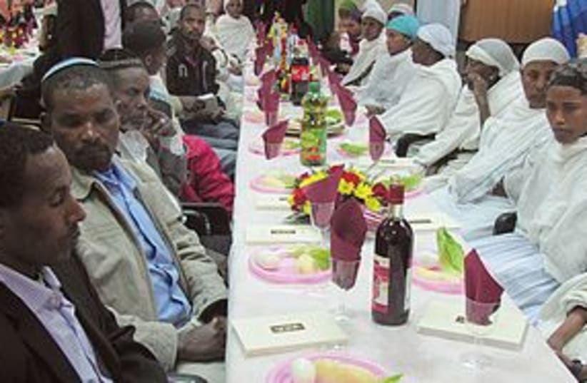 Ethiopian Jews at seder 311 (photo credit: Courtesy)