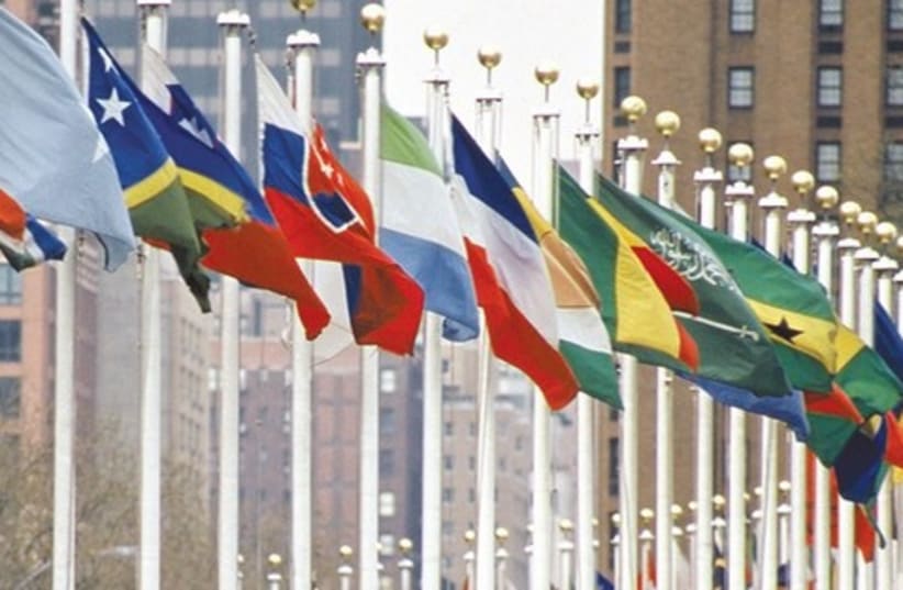 United Nations flags_521 (photo credit: Istock)