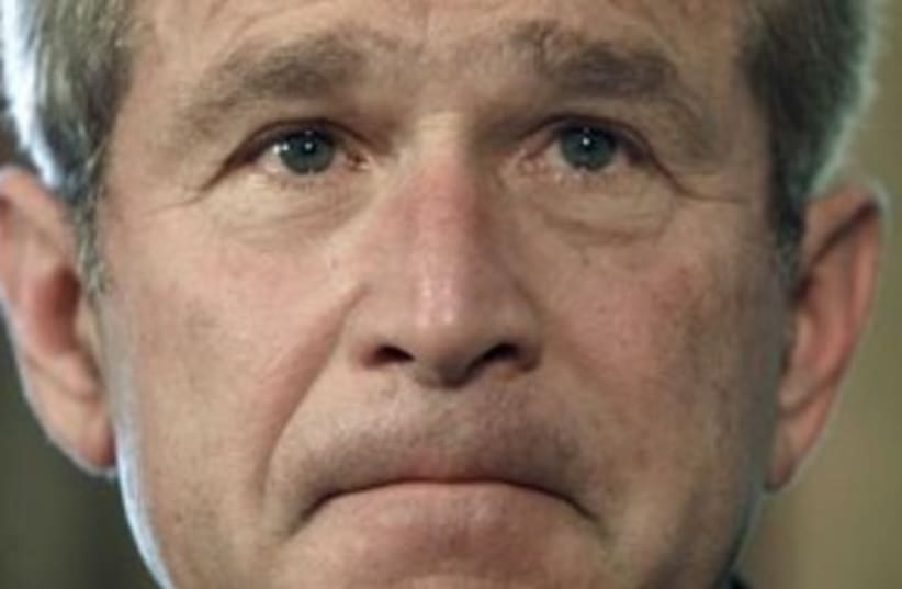 George Bush 311 (R) (photo credit: REUTERS)