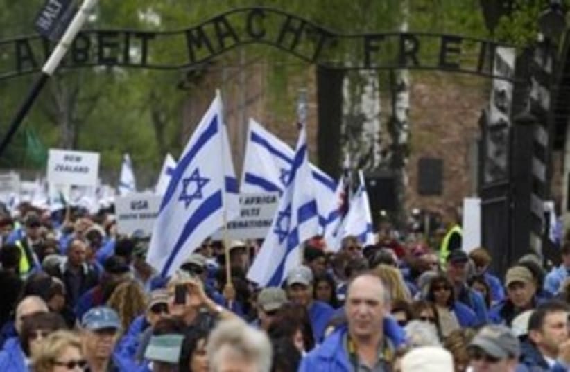 March of the Living at Auschwitz 311 (R) (photo credit: REUTERS/Peter Andrews)