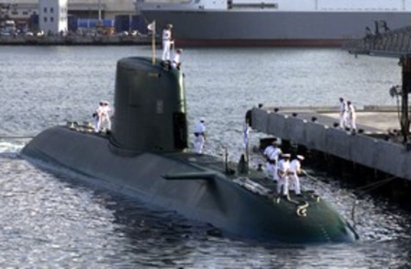 Dolphin submarine 311 (photo credit: reuters)