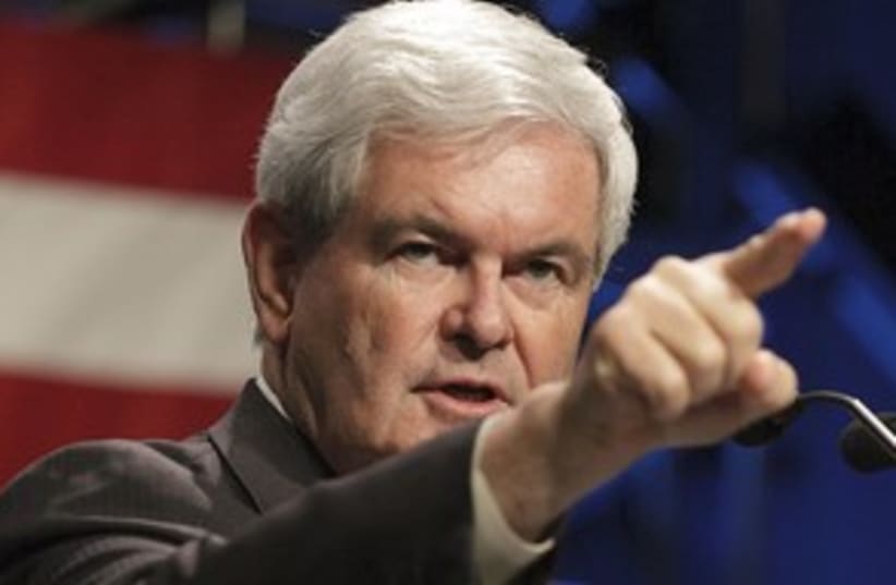 Newt Gingrich 311 (R) (photo credit: REUTERS)