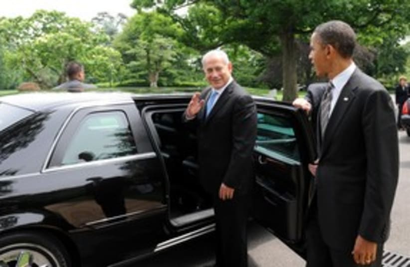 PM Netanyahu saying bye to US President Obama 311 (photo credit: Avi Ohayon / GPO)