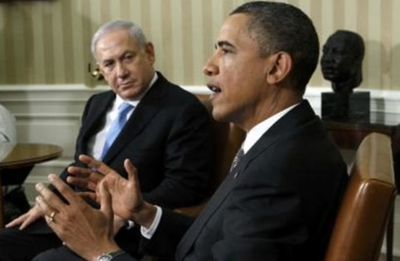 Obama, Netanyahu meeting in Washington GALLERY 465 (R) 2 (photo credit: REUTERS/Jim Young)