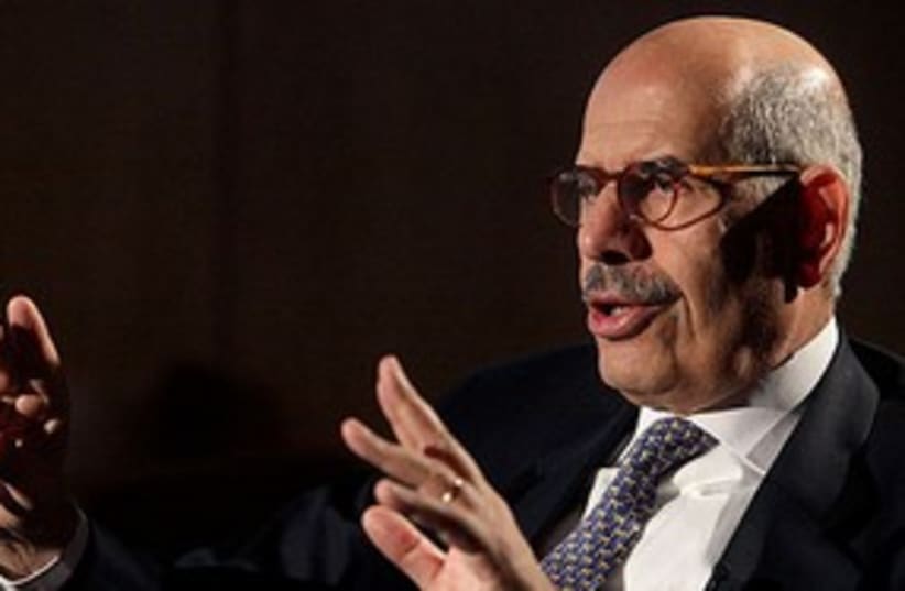 Mohamed ElBaradei 311 (R) (photo credit: Reuters)