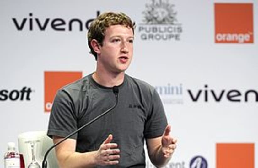 Mark Zuckerberg at eG8 311 (photo credit: REUTERS)