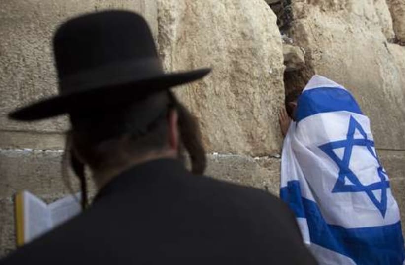 Jerusalem Day Western Wall 521 (photo credit: REUTERS/Darren Whiteside)