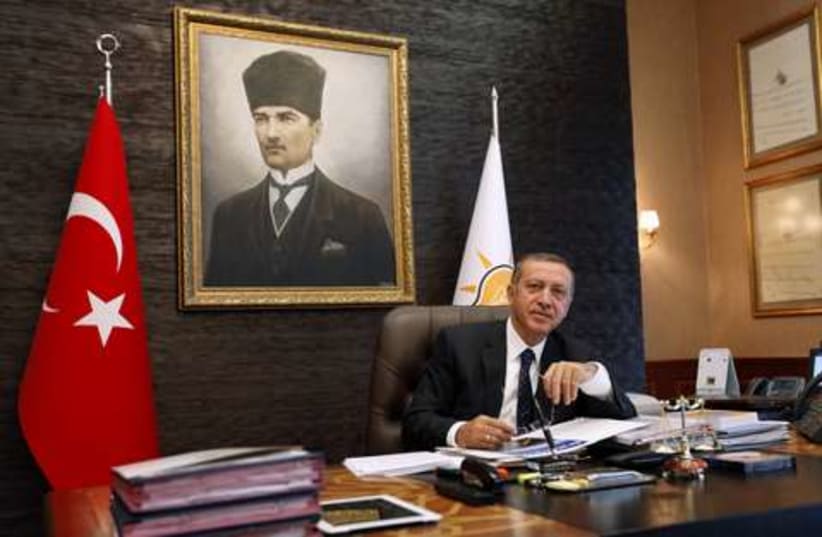 Erdogan post election win 521 (photo credit: REUTERS/Umit Bektas)