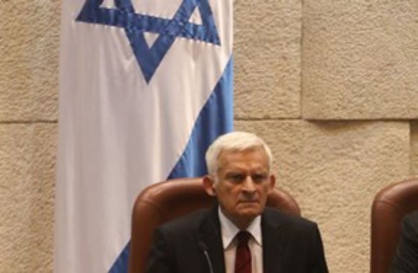 Buzek at Knesset 311 (photo credit: Knesset)