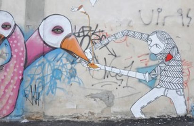 Graffiti art in Tel Aviv (photo credit: Hagai Marom)
