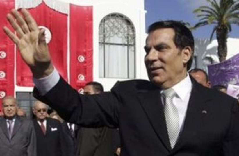 Former Tunisian president Zine al-Abidine Ben Ali 311 (R) (photo credit: REUTERS/Zoubeir Souissi)