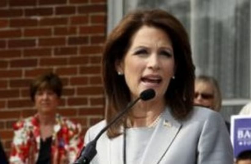 US Rep. presidential candidate Michele Bachmann 311 (R) (photo credit: REUTERS/Jeff Haynes)