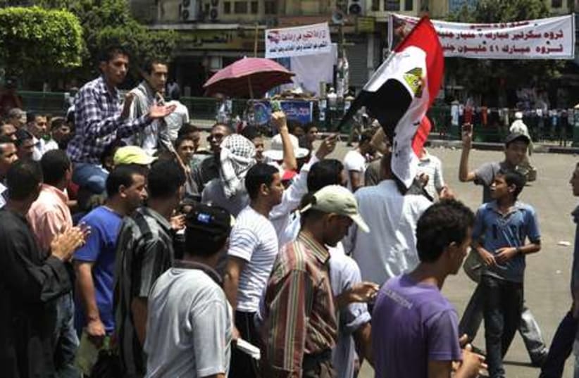anti-military protests in Tahrir square 521 (photo credit: REUTERS/Asmaa Waguih)