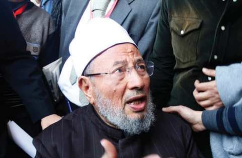 Sheikh yusef al-Qaradawi (photo credit: Shaib Salem/ Reuters)
