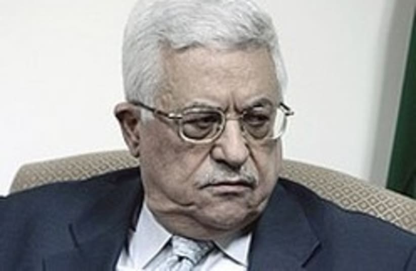 Abbas angry 248.88 CHECK CAPTION (photo credit: AP)